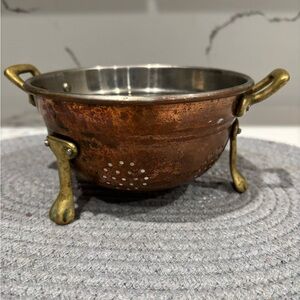 Vintage Copper and Brass strainer